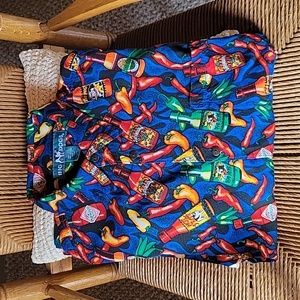 Big Dogs Pupasco Hawaiian/bowling short sleeve button down, size L